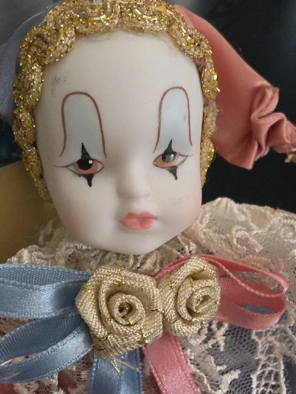 Vintage Jester Porcelain Doll